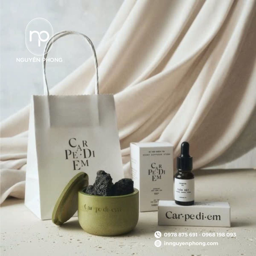 In hộp đựng tinh dầu 